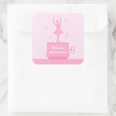Autocollant de décoration d'anniversaire de fille (Sac)