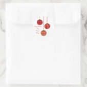 autocollant de décoration de Noël rouge (Sac)