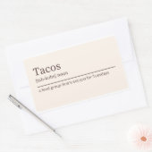 Autocollant de définition Tacos (Enveloppe)