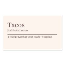 Autocollant de définition Tacos
