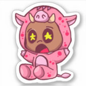 Autocollant de déguisement de cochon (Devant)