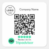 Autocollant de demande d'avis Tripadvisor (Devant)