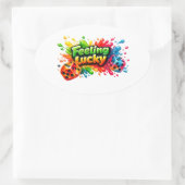 Autocollant de dés « Feeling Lucky » (Sac)