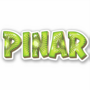 Autocollant de design Kiwi Pinar Name