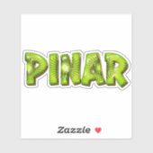 Autocollant de design Kiwi Pinar Name (Feuille)