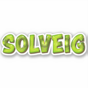 Autocollant de design Kiwi Solveig