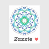 Autocollant de design Mandala ethnique (Feuille)