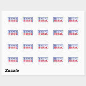 autocollant de design rétro Hippie Chick (Feuille)