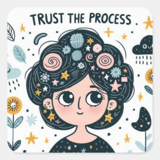 Autocollant de dessin animé Confiance dans le Proc