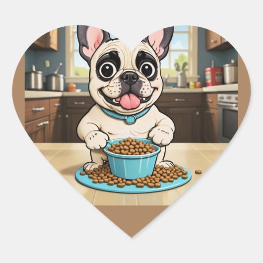 Autocollant de dessin Bulldog (Devant)