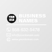 Autocollant de détails et de contacts de l'entrepr (Feuille)