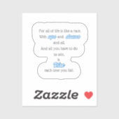 Autocollant de devis inspirant (Feuille)