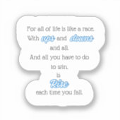 Autocollant de devis inspirant (Recto)