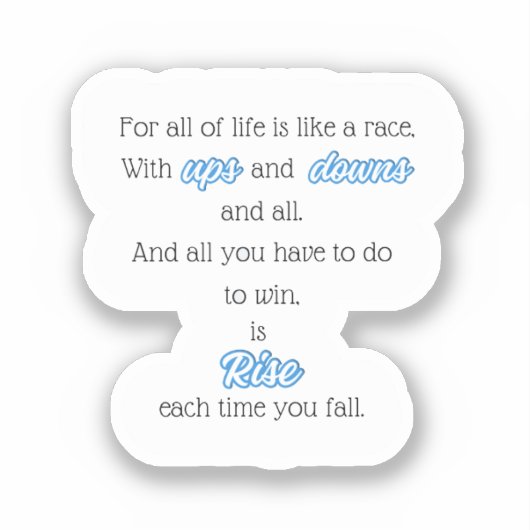 Autocollant de devis inspirant (Recto)