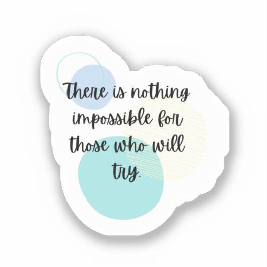 Autocollant de devis inspirant (Recto)