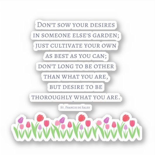 Autocollant de devis St Francis De Sales (Devant)