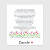 Autocollant de devis St Francis De Sales (Feuille)