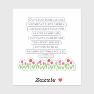 Autocollant de devis St Francis De Sales