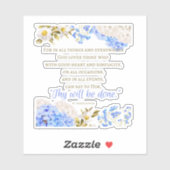 Autocollant de devis St Francis De Sales (Feuille)