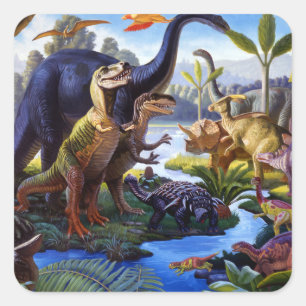 Autocollant de dinosaure