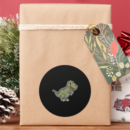 Autocollant de dinosaure T-Rex mignon – Dino de de (vacances)