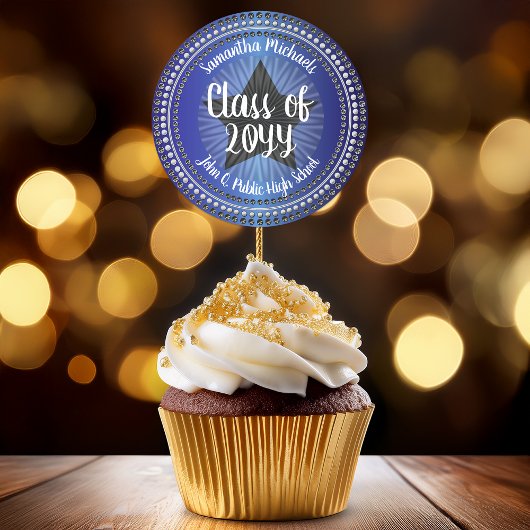 Autocollant de diplôme de l'année de la classe Blu