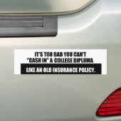 Autocollant de diplôme d'université (En voiture)