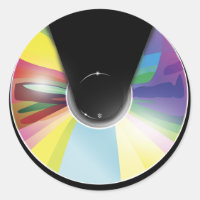 Autocollant de disque compact