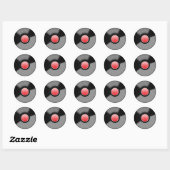 Autocollant de disque vinyle classique LP (Feuille)