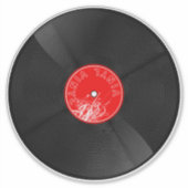 Autocollant de disque vinyle rétro (Devant)