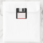 Autocollant de disquette classique 3,5 pouces (rou (Sac)