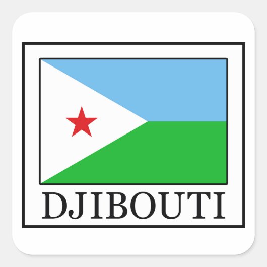 Autocollant de Djibouti (Devant)