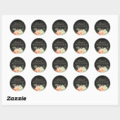 Autocollant de douche de mariage à feuillage print (Feuille)