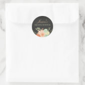 Autocollant de douche de mariage à feuillage print (Sac)