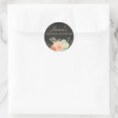 Autocollant de douche de mariage à la végétation p (Sac)