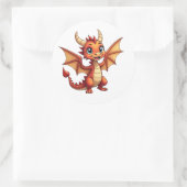 Autocollant de dragon mignon pour toutes les occas (Sac)