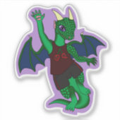 Autocollant de dragon Zandall (Devant)