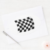 Autocollant de drapeau à damier (Enveloppe)