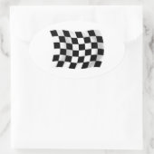 Autocollant de drapeau à damier (Sac)