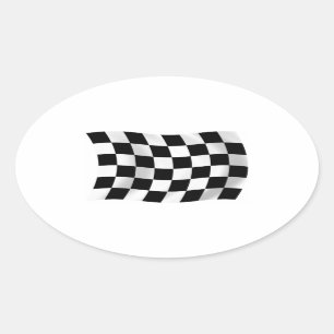 Autocollant de drapeau à damier