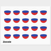 Autocollant de drapeau à objectif fisheye de Russi (Feuille)