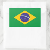Autocollant de drapeau brésilien classique Bold De (Sac)