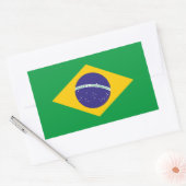Autocollant de drapeau brésilien classique Bold De (Enveloppe)