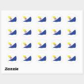 Autocollant de drapeau de Bonaire (Feuille)