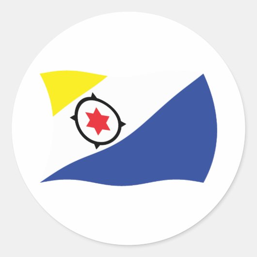 Autocollant de drapeau de Bonaire (Devant)