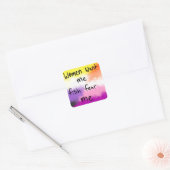 Autocollant de drapeau de fierté lesbienne non bin (Enveloppe)