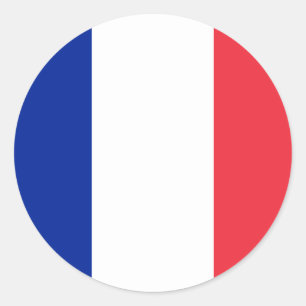 Autocollant de drapeau de la France
