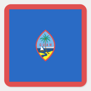 Autocollant de drapeau de la Guam
