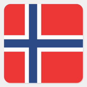 Autocollant de drapeau de la Norvège