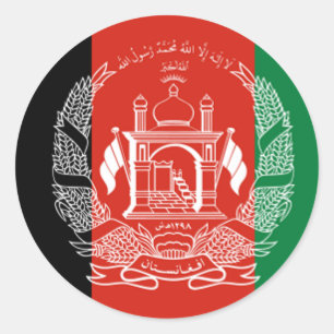 Autocollant de drapeau de l'Afghanistan